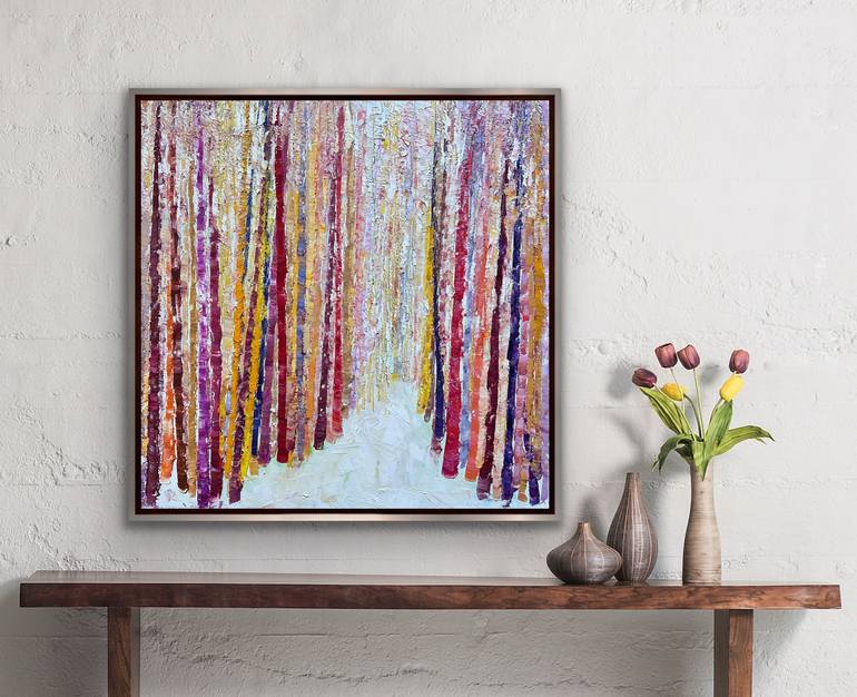 Original Abstract Landscape Painting by Maria-Victoria Checa