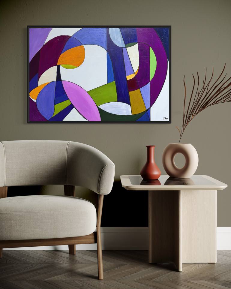 Original Figurative Abstract Painting by Maria-Victoria Checa