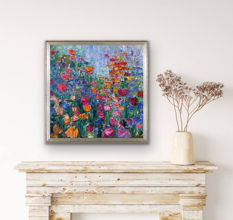 Original Abstract Landscape Painting by Maria-Victoria Checa