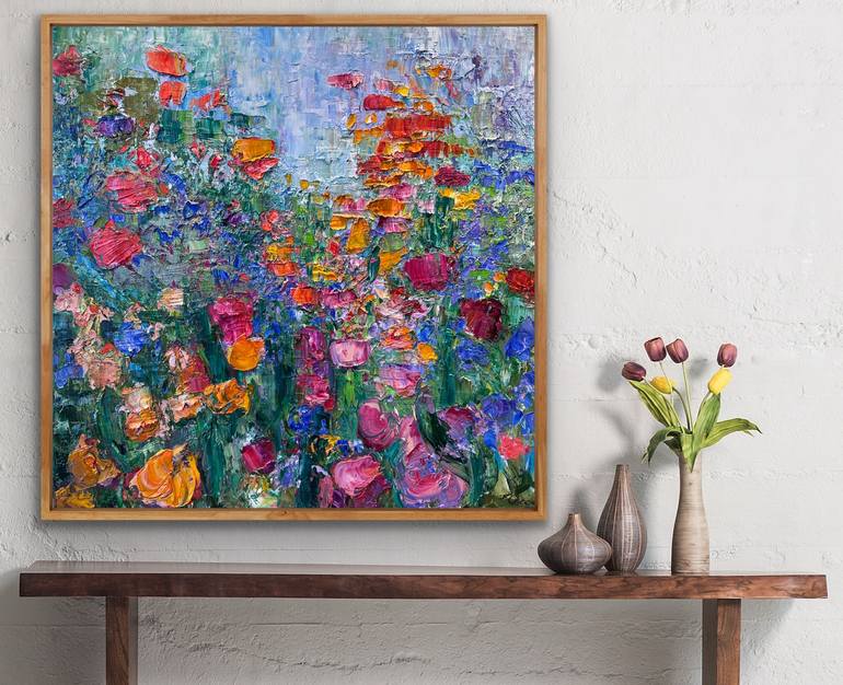 Original Abstract Landscape Painting by Maria-Victoria Checa