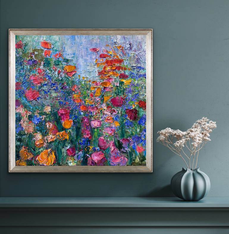 Original Abstract Landscape Painting by Maria-Victoria Checa