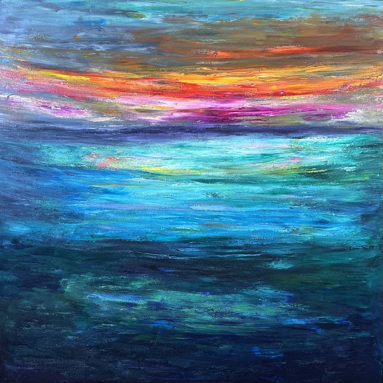 Original Abstract Landscape Paintings by Maria-Victoria Checa
