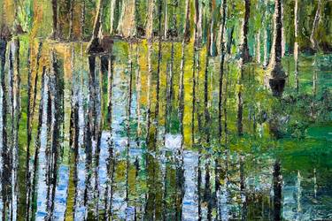 Original Contemporary Water Painting by Maria-Victoria Checa