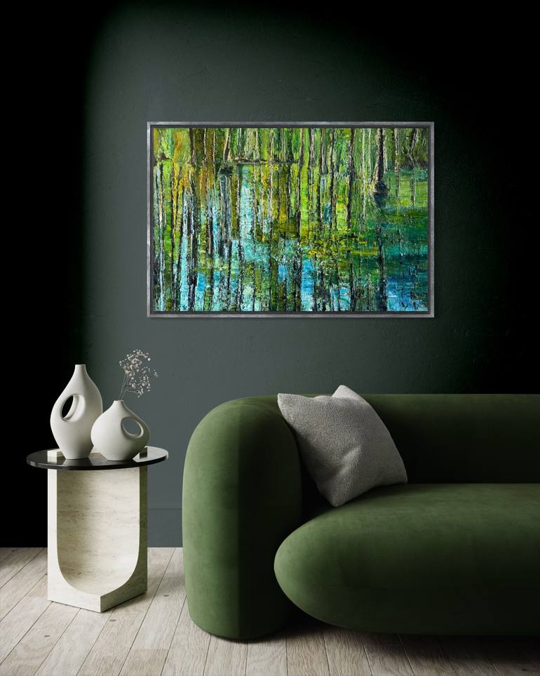 Original Contemporary Water Painting by Maria-Victoria Checa