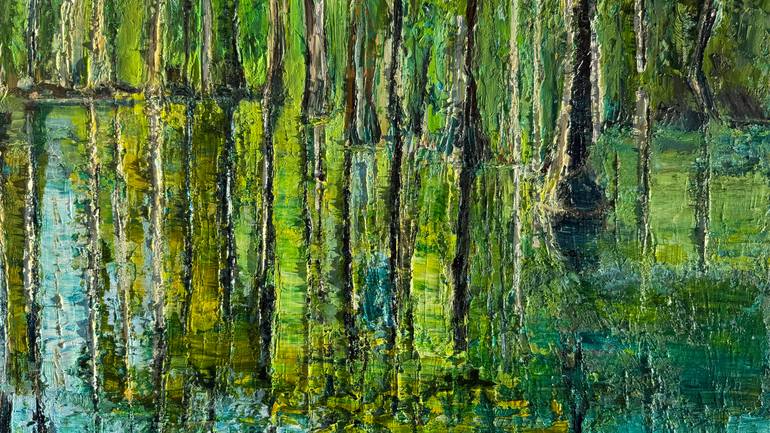 Original Contemporary Water Painting by Maria-Victoria Checa