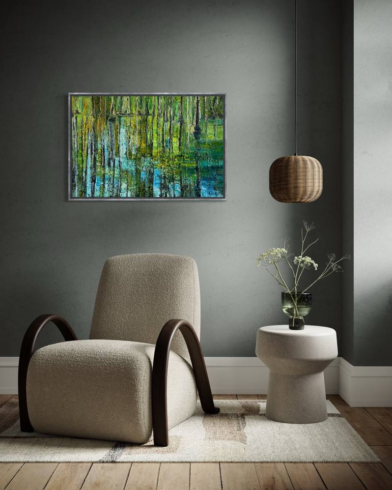 Original Contemporary Water Painting by Maria-Victoria Checa