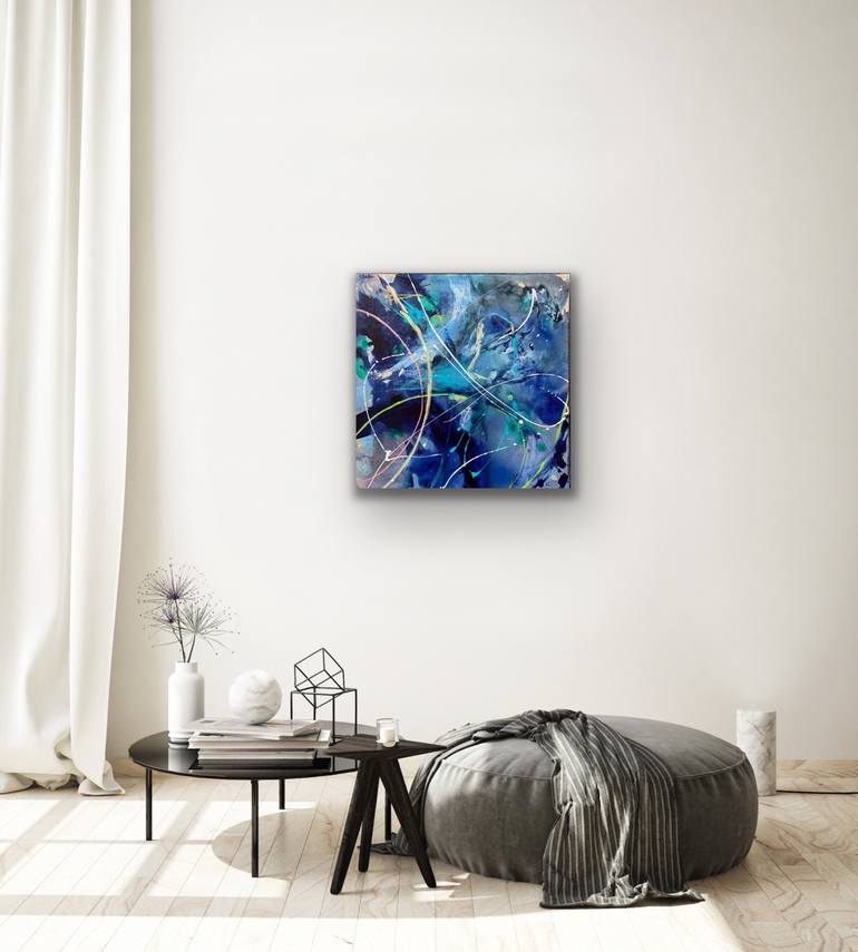 Original Conceptual Abstract Painting by Maria-Victoria Checa