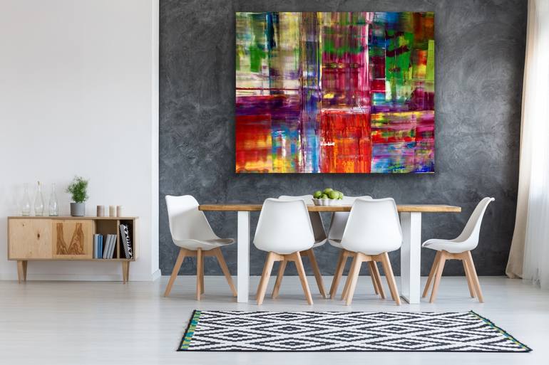 Original Modern Abstract Painting by Maria-Victoria Checa