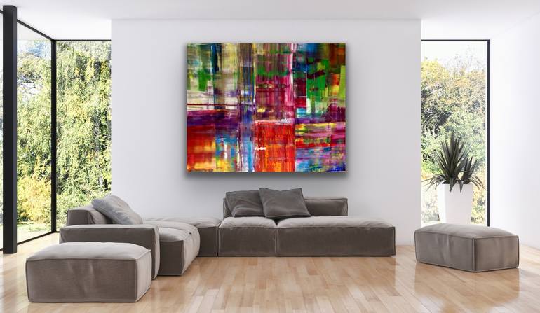 Original Modern Abstract Painting by Maria-Victoria Checa