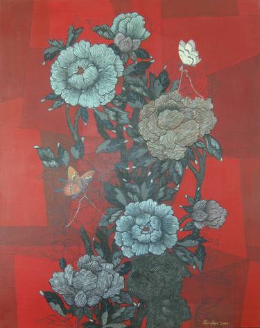 Print of Fine Art Floral Paintings by Kwang Yeon Song
