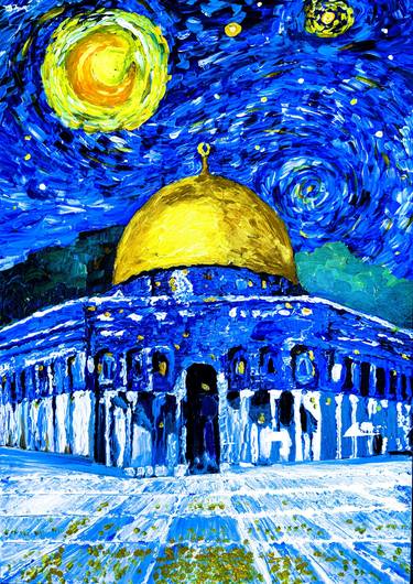 Starry night over Al Aqsa thumb