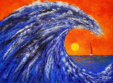 Original Seascape Paintings by Mahfuzur Rahman