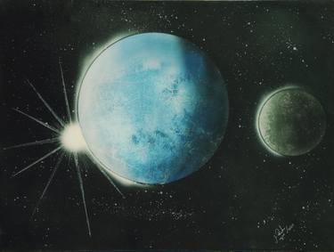 Original Outer Space Paintings by Mahfuzur Rahman