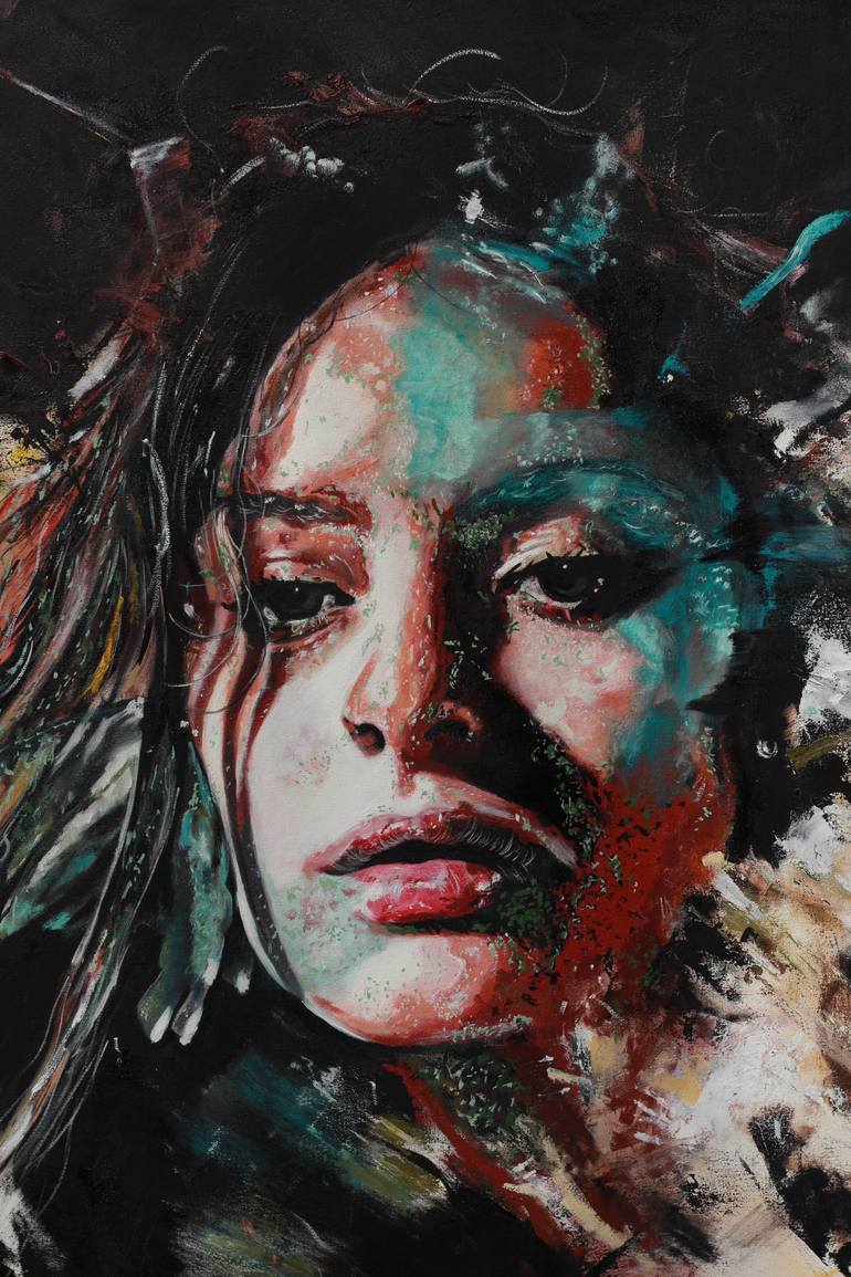 Original Illustration Women Painting by Pablo Quinteiro