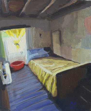 Print of Interiors Paintings by mariano aguilar maluenda