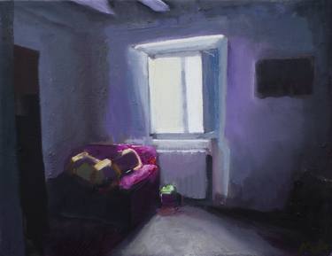 Original Realism Interiors Paintings by mariano aguilar maluenda