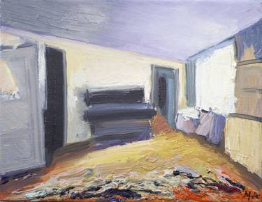 Print of Abstract Expressionism Interiors Paintings by mariano aguilar maluenda