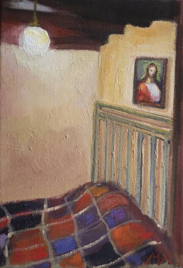Original Realism Interiors Paintings by mariano aguilar maluenda