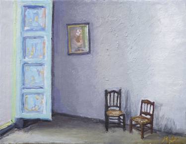 Print of Figurative Interiors Paintings by mariano aguilar maluenda