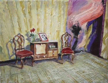 Print of Realism Interiors Paintings by mariano aguilar maluenda
