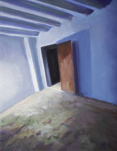 Original Fine Art Interiors Paintings by mariano aguilar maluenda