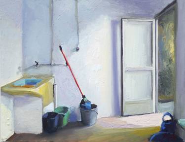 Print of Realism Interiors Paintings by mariano aguilar maluenda