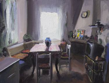 Print of Realism Interiors Paintings by mariano aguilar maluenda