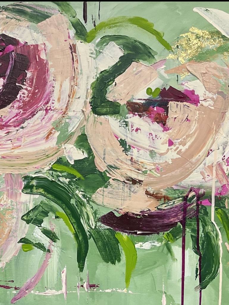 Original Contemporary Floral Painting by Maggie Deall