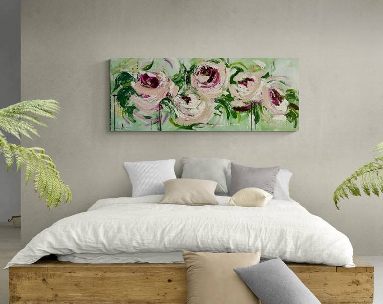 Original Contemporary Floral Painting by Maggie Deall