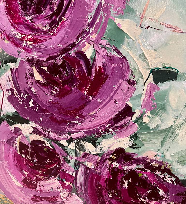 Original Contemporary Floral Painting by Maggie Deall