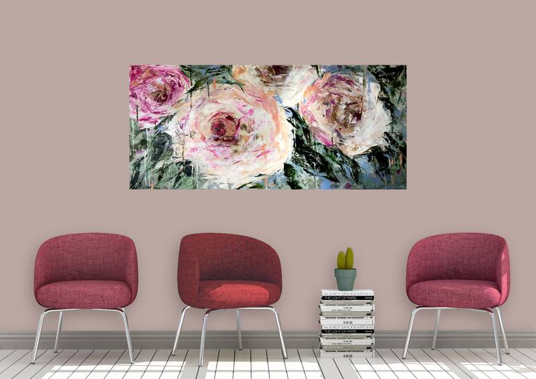 Original Impressionism Floral Painting by Maggie Deall