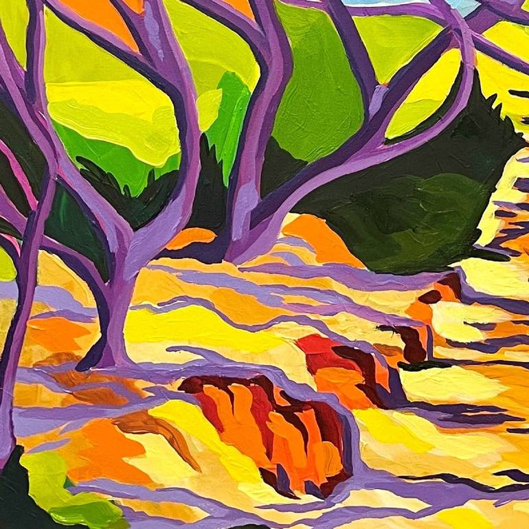 Original Abstract Expressionism Landscape Painting by Maggie Deall