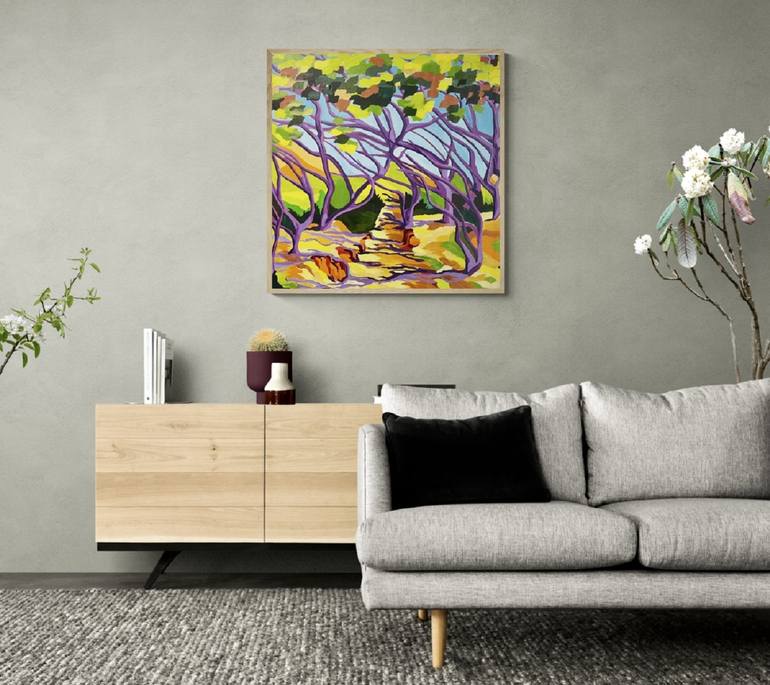 Original Abstract Expressionism Landscape Painting by Maggie Deall