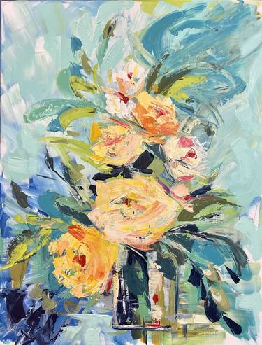 Print of Floral Paintings by Maggie Deall