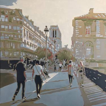 Original Fine Art Cities Paintings by Jan Schusswohl