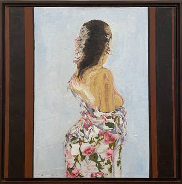 Original Figurative Floral Painting by Jan Schusswohl