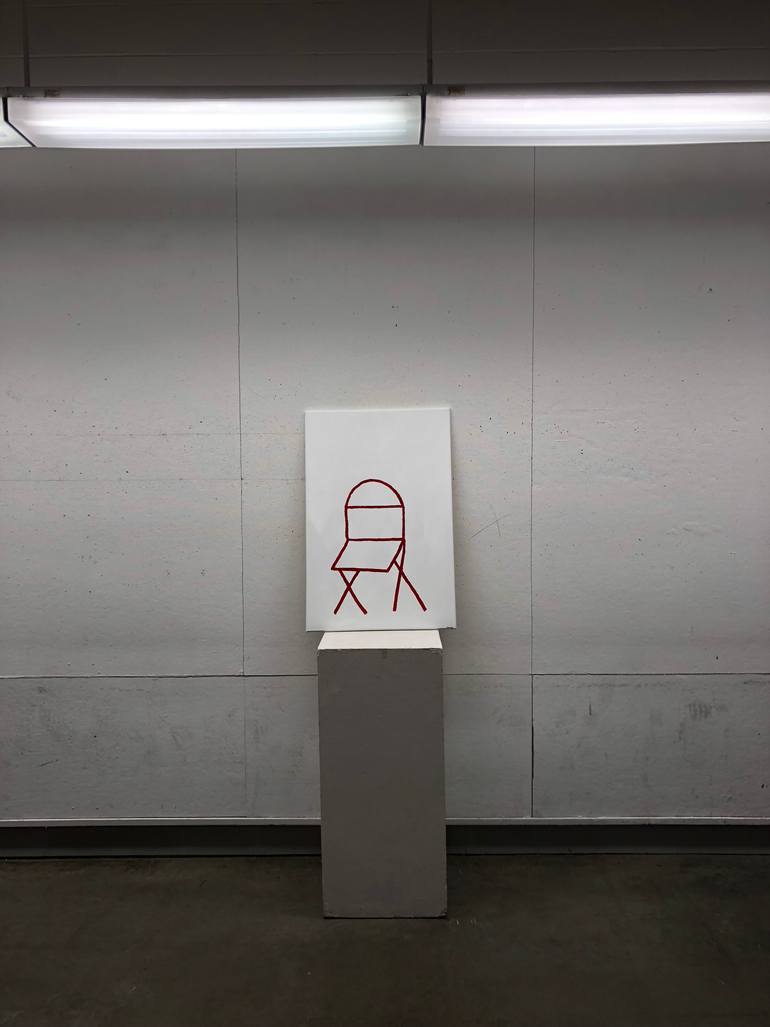 Original Minimalism Abstract Painting by Robert Adams Iv
