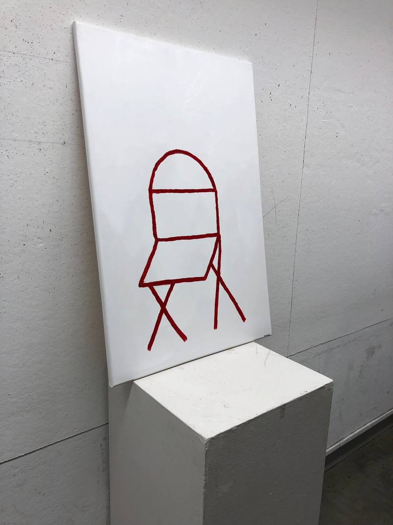 Original Minimalism Abstract Painting by Robert Adams Iv