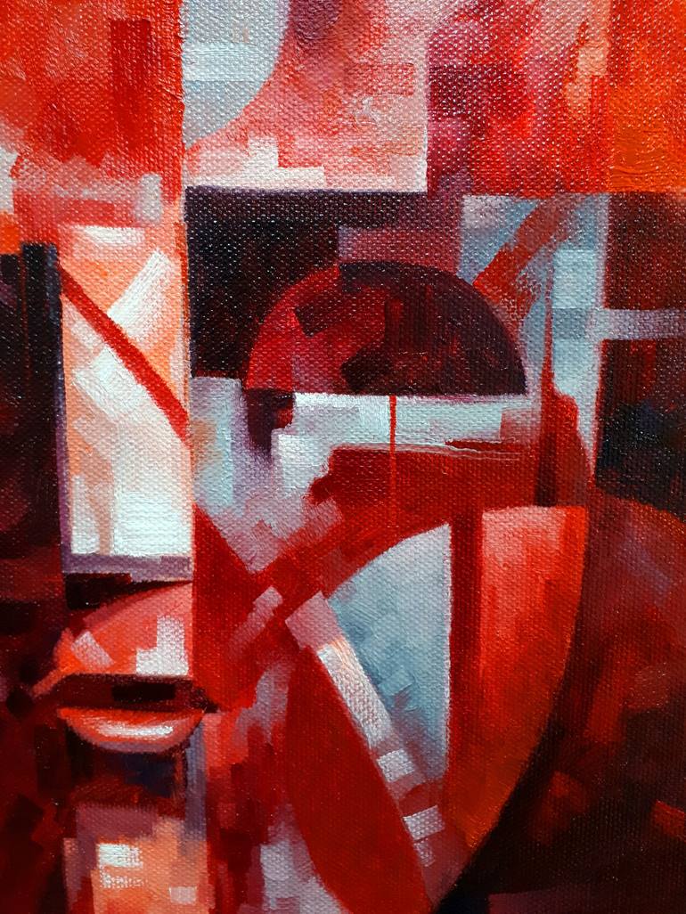 Original Abstract People Painting by Serhii Voichenko