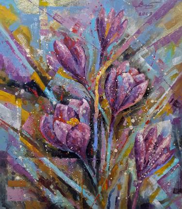 Original Impressionism Floral Paintings by Serhii Voichenko