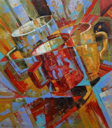 Original Abstract Food & Drink Paintings by Serhii Voichenko