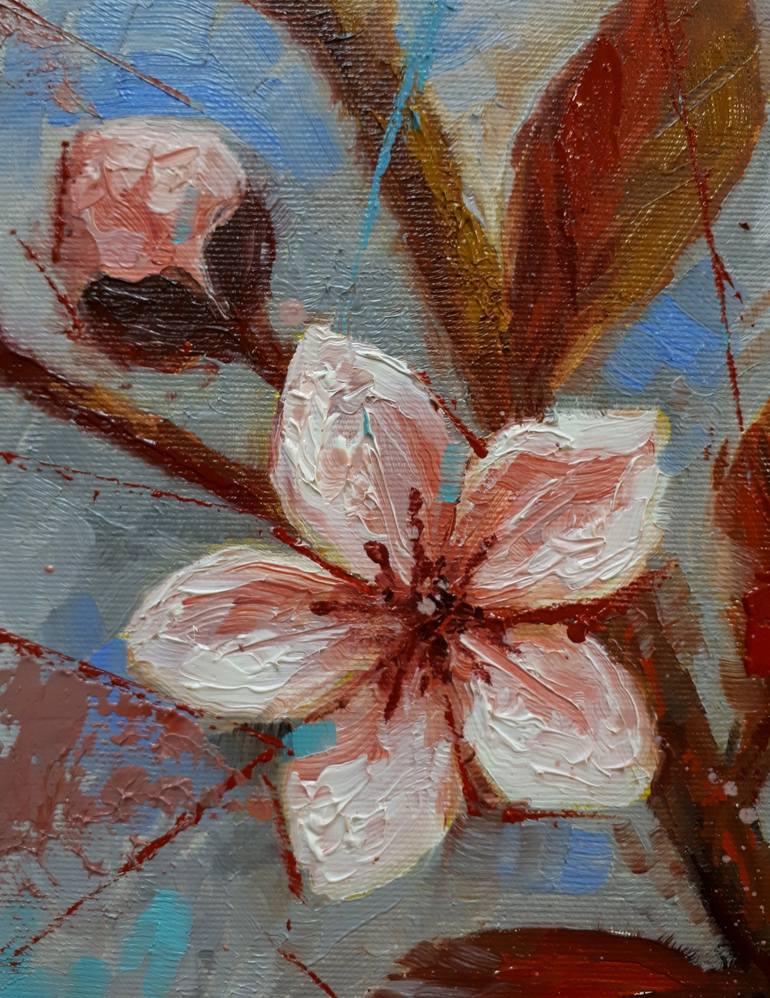 Original Abstract Floral Painting by Serhii Voichenko