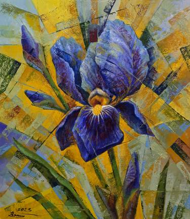 Original Pop Art Floral Paintings by Serhii Voichenko