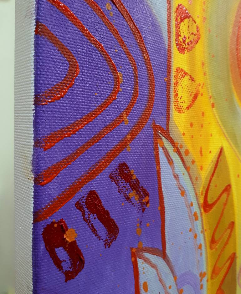 Original Pop Art Abstract Painting by Serhii Voichenko