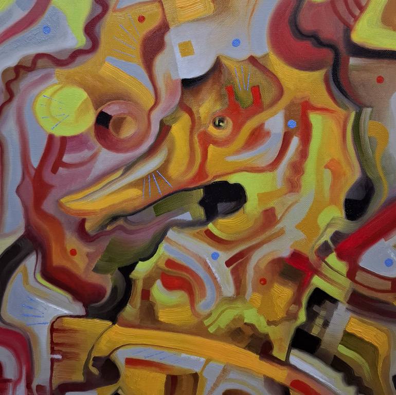 Original Abstract Animal Painting by Serhii Voichenko