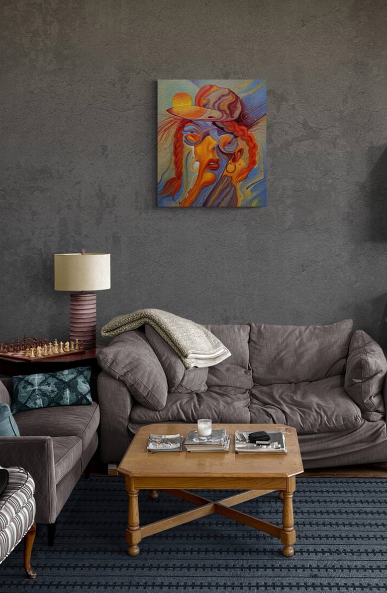 Original Surrealism People Painting by Serhii Voichenko