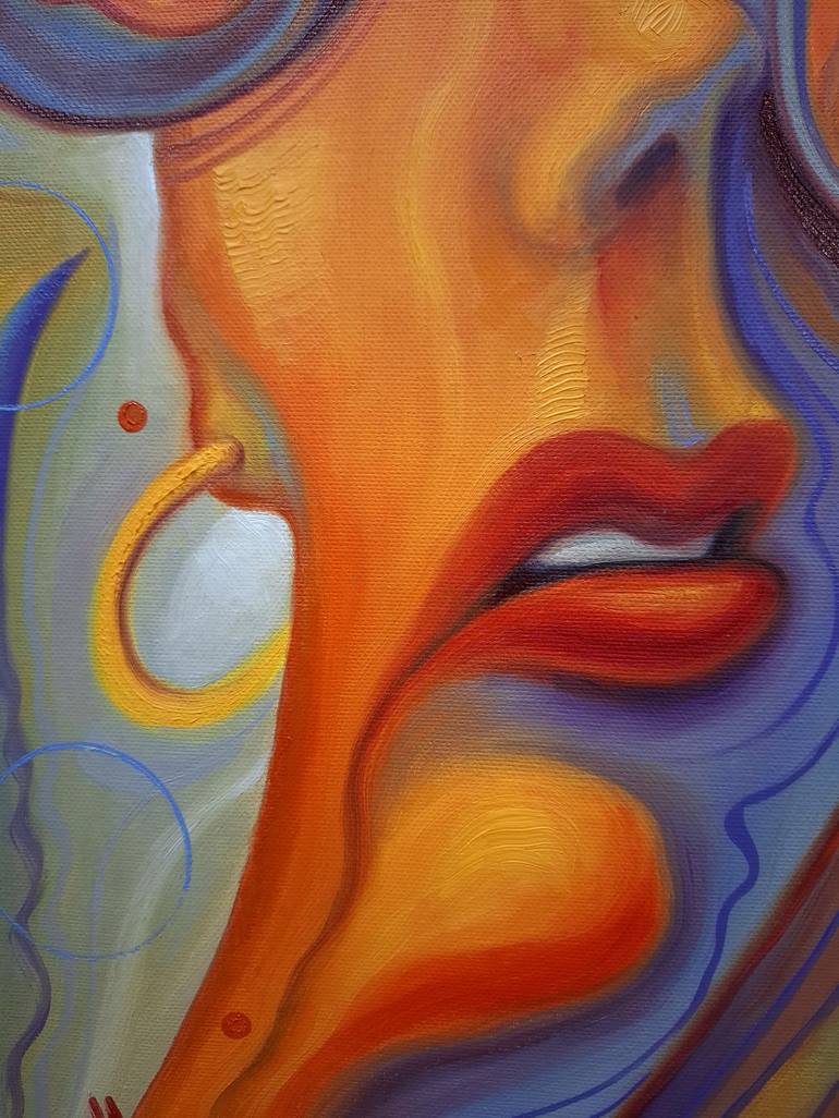 Original Surrealism People Painting by Serhii Voichenko