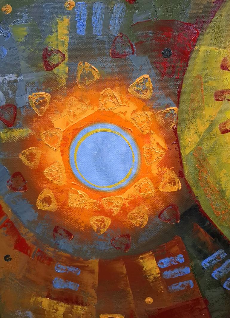 Original Surrealism Cartoon Painting by Serhii Voichenko