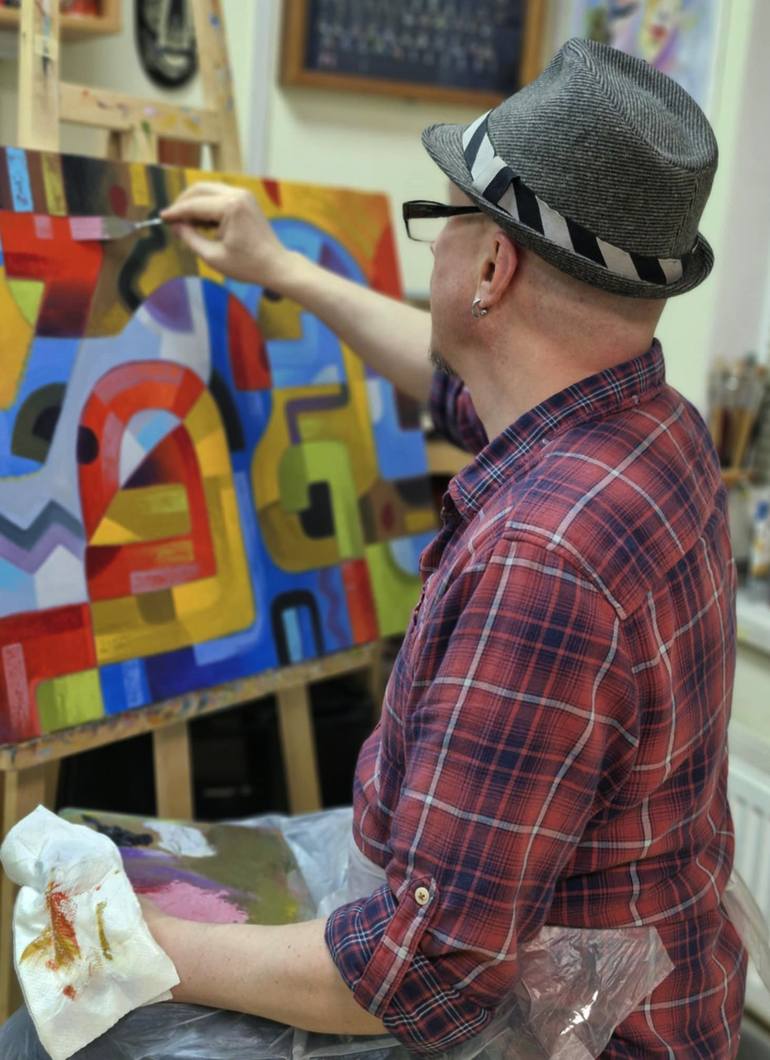 Original Abstract Painting by Serhii Voichenko