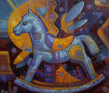 Original Symbolism Animal Painting by Serhii Voichenko